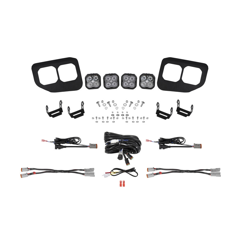  Diode Dynamics - SS3 LED Fog Pocket Kit for 2020-2022 Ford Super Duty, White Max